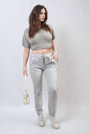 Casual Drawstring Trousers