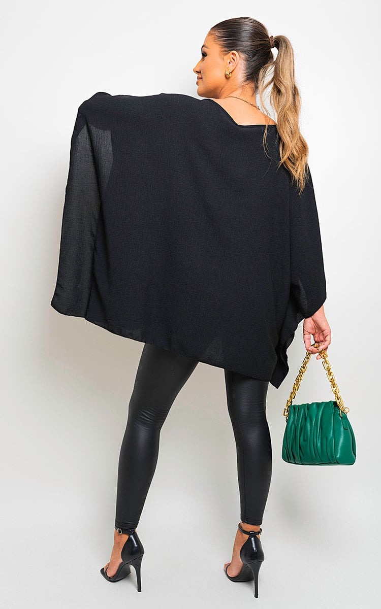 Oversized Batwing Sleeve Casual Top