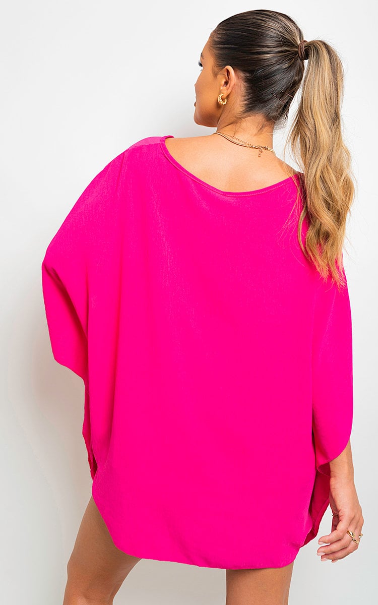 Oversized Batwing Sleeve Casual Top