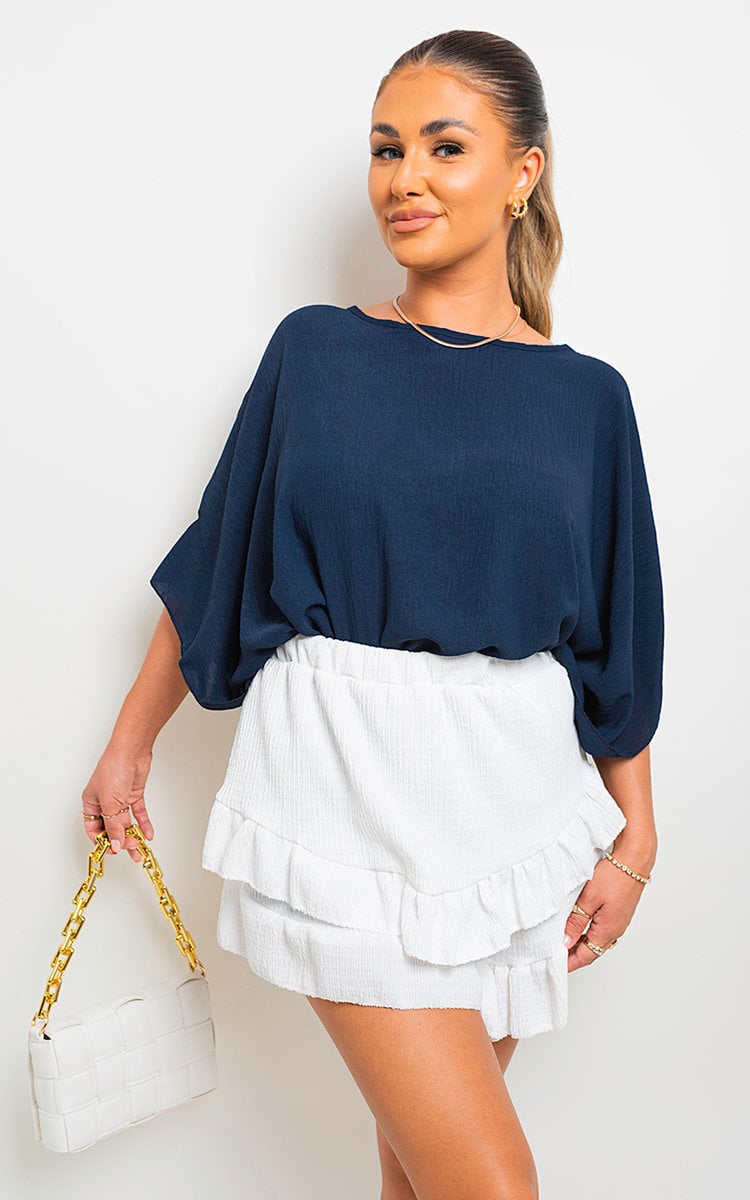 Oversized Batwing Sleeve Casual Top