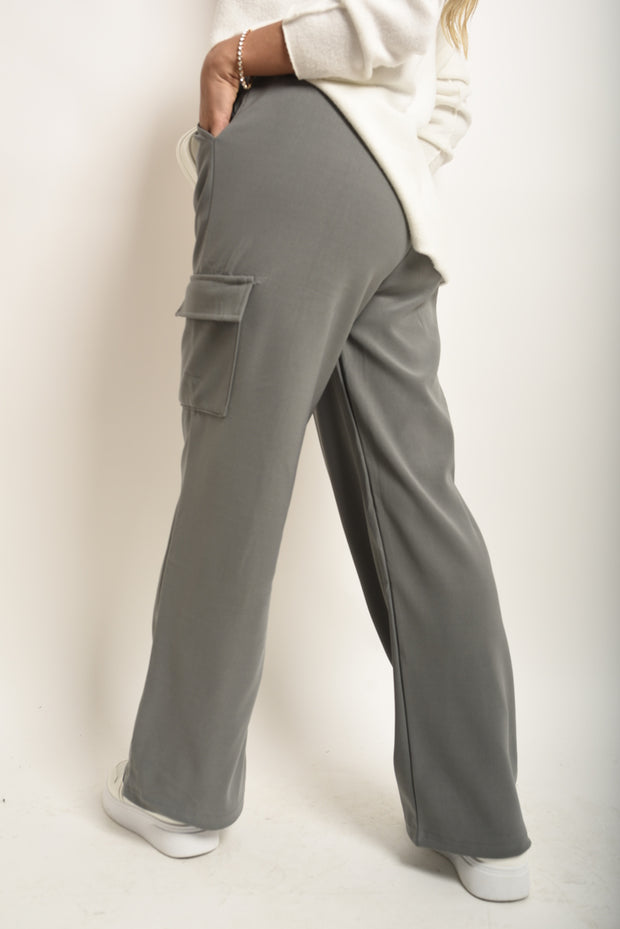 Wide Leg Cargo Trousers