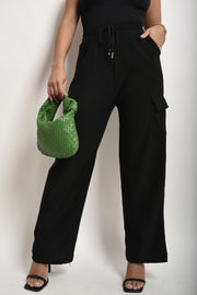 Wide Leg Cargo Trousers