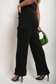 Wide Leg Cargo Trousers