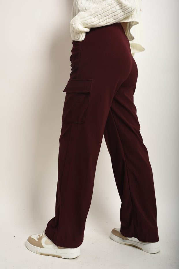 Wide Leg Cargo Trousers