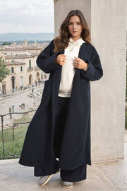 Oversized Long Winter Coat with Pockets