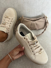 Lace Up Platform Trainers 