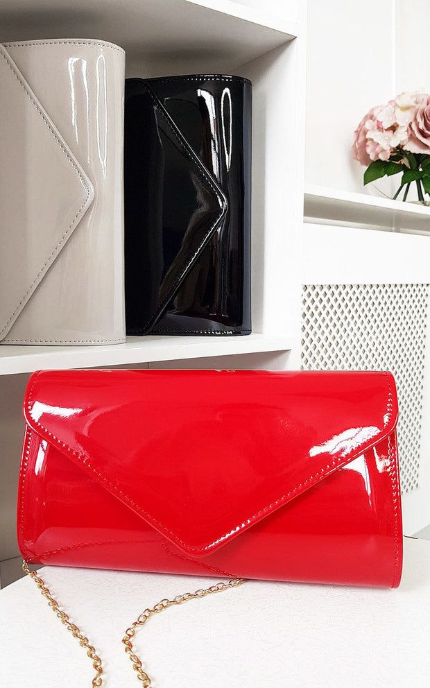 Patent Envelope Clutch Bag