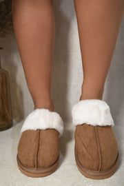 Faux Fur Lined Slippers