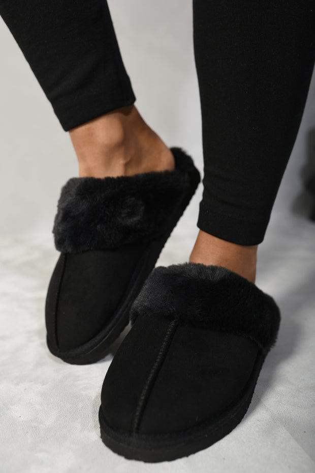 Faux Fur Lined Slippers