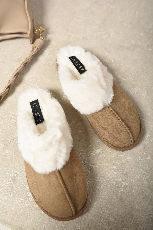 Faux Fur Lined Slippers