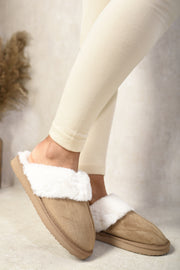 Faux Fur Lined Slippers