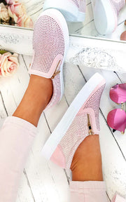 Slip On Embellished Trainers