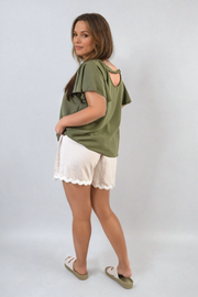 Ruffle Short Sleeve Top