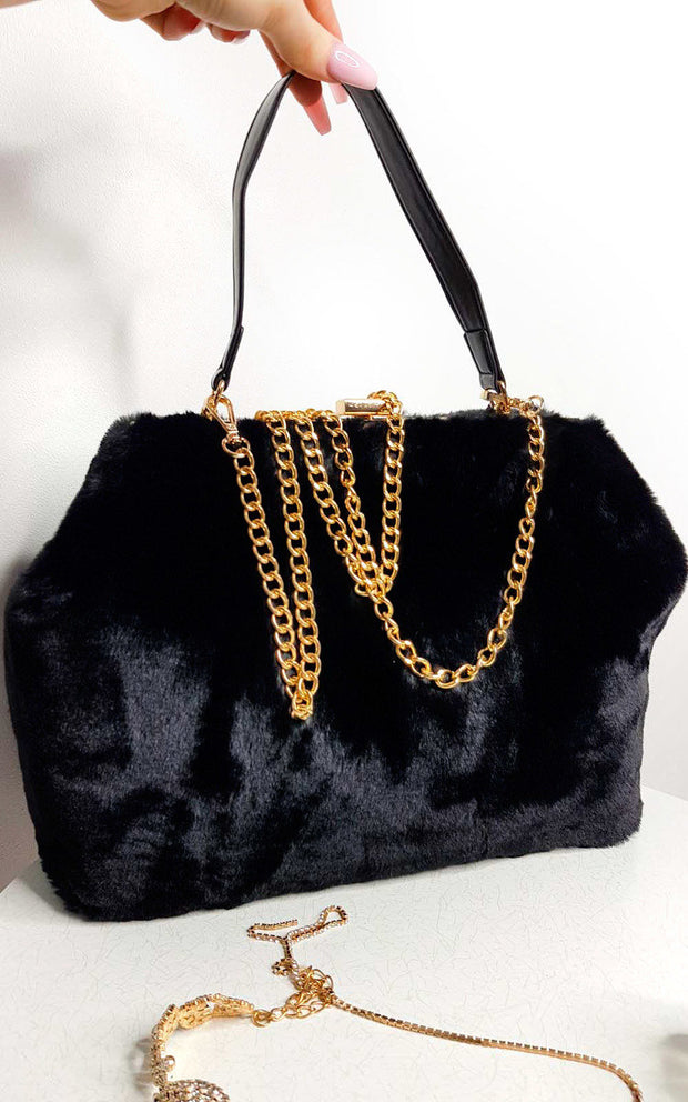 Lola Faux Fur Handbag