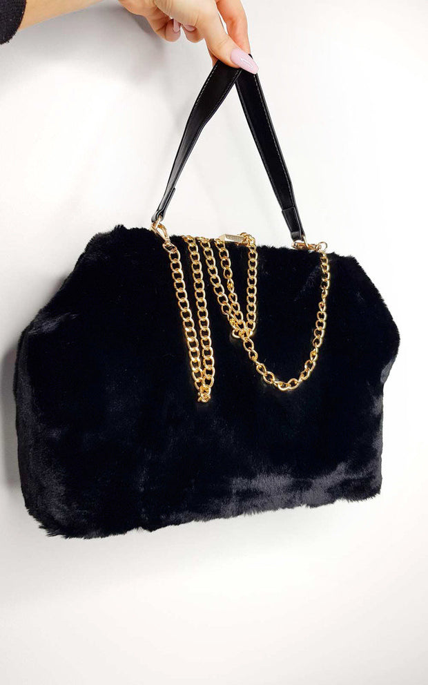 Lola Faux Fur Handbag