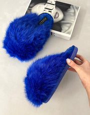 Fluffy Faux Fur Winter Slippers