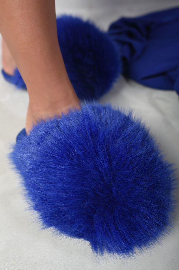 Fluffy Faux Fur Winter Slippers