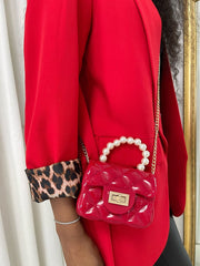 Leopard Print Cuff Blazer Jacket