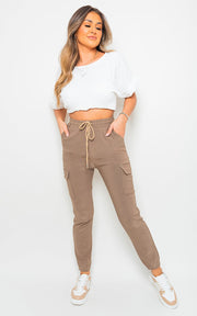 Plus Size Frankie Cargo Pocket Trousers