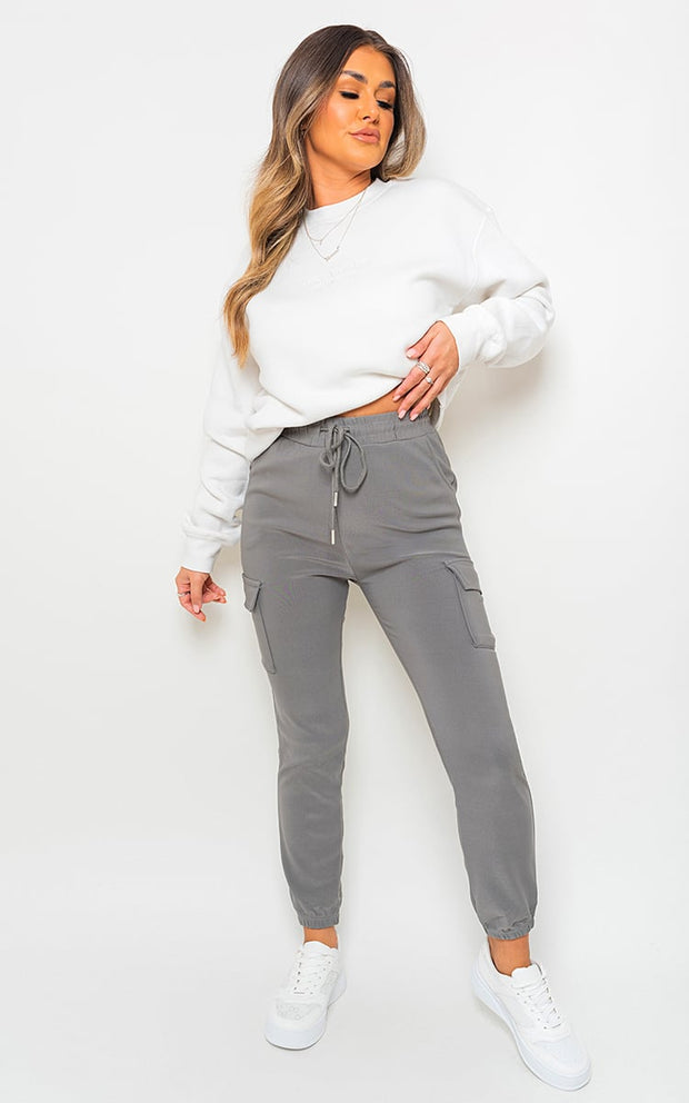 Plus Size Frankie Cargo Pocket Trousers