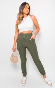 Plus Size Frankie Cargo Pocket Trousers