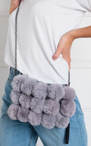 Cross Body Pom Pom Handbag